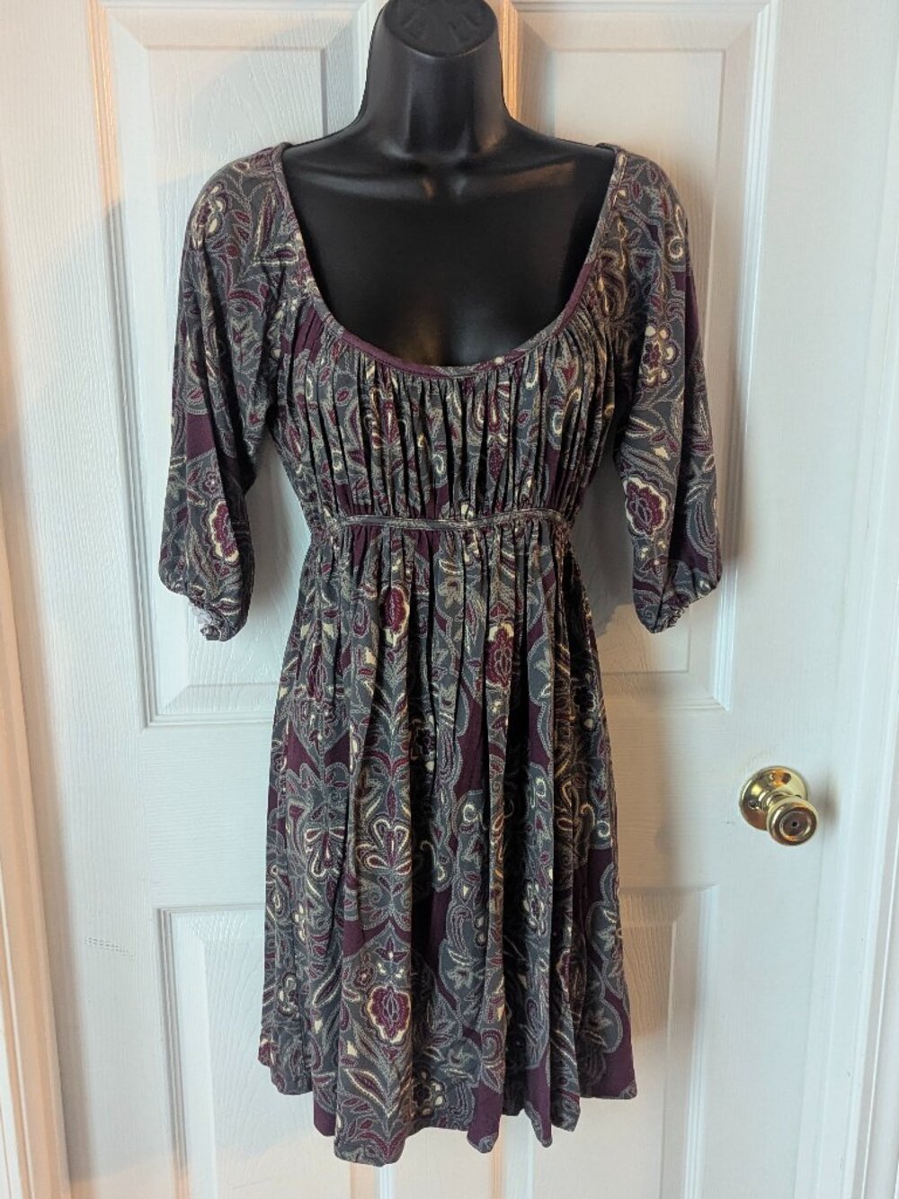 New york and company stretch low neck dress - XS